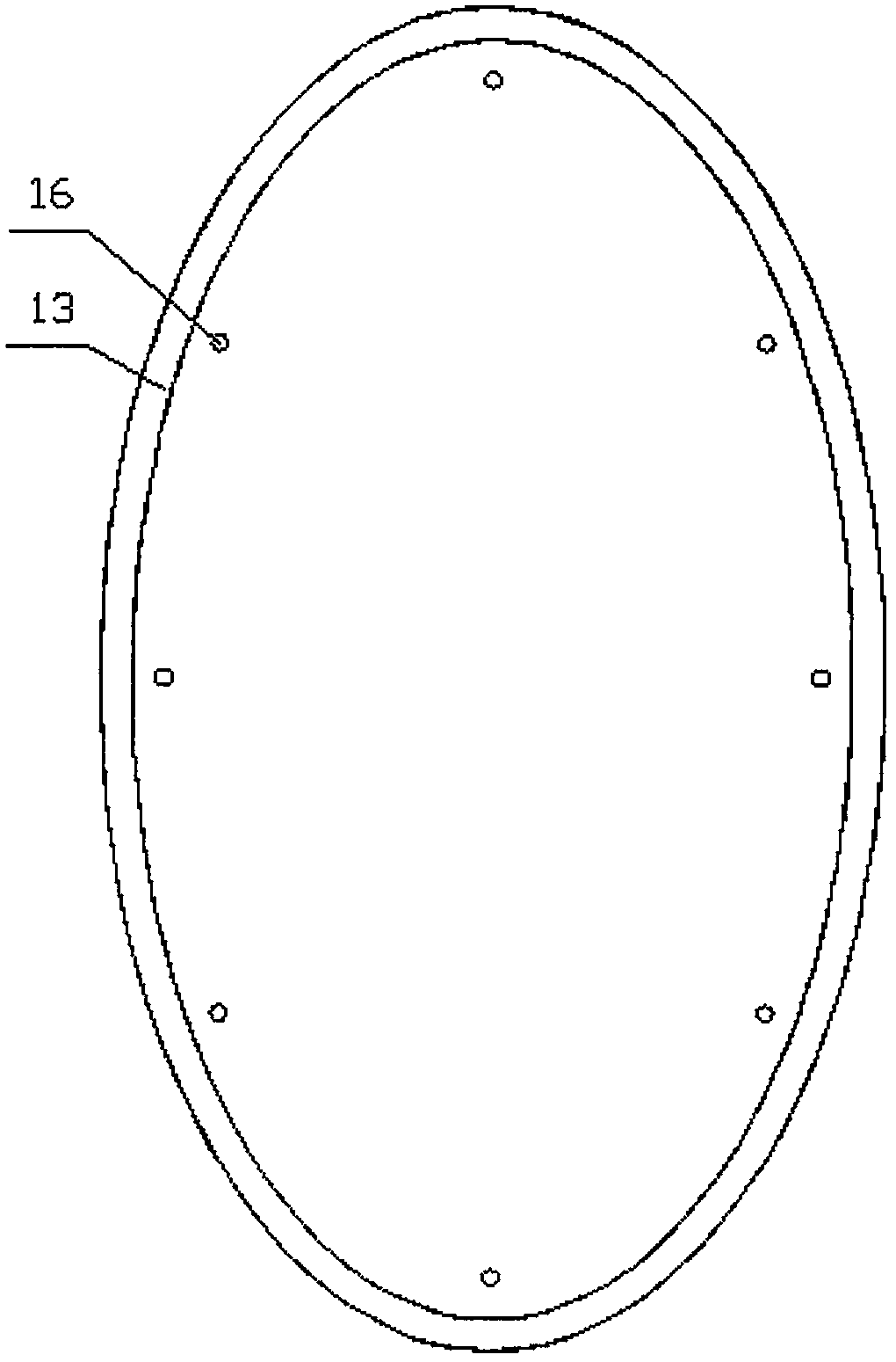 A road bridge crack reinforcement device