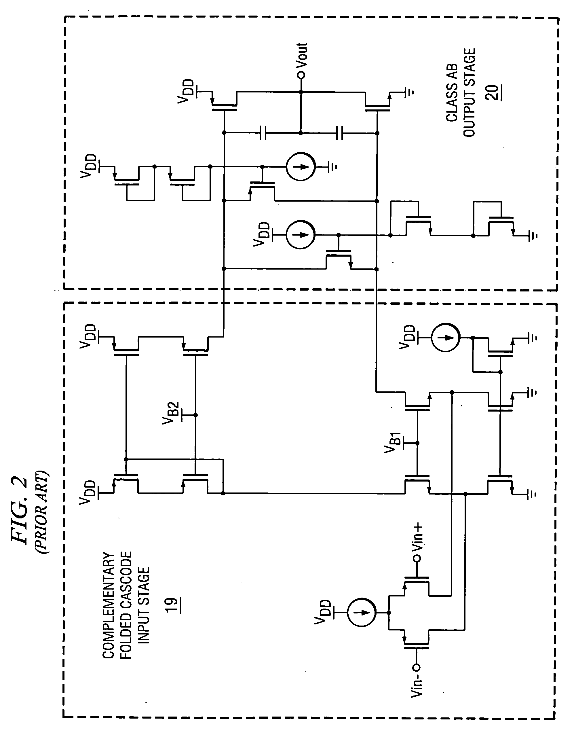 Slew rate enhancement circuitry for folded cascode amplifier