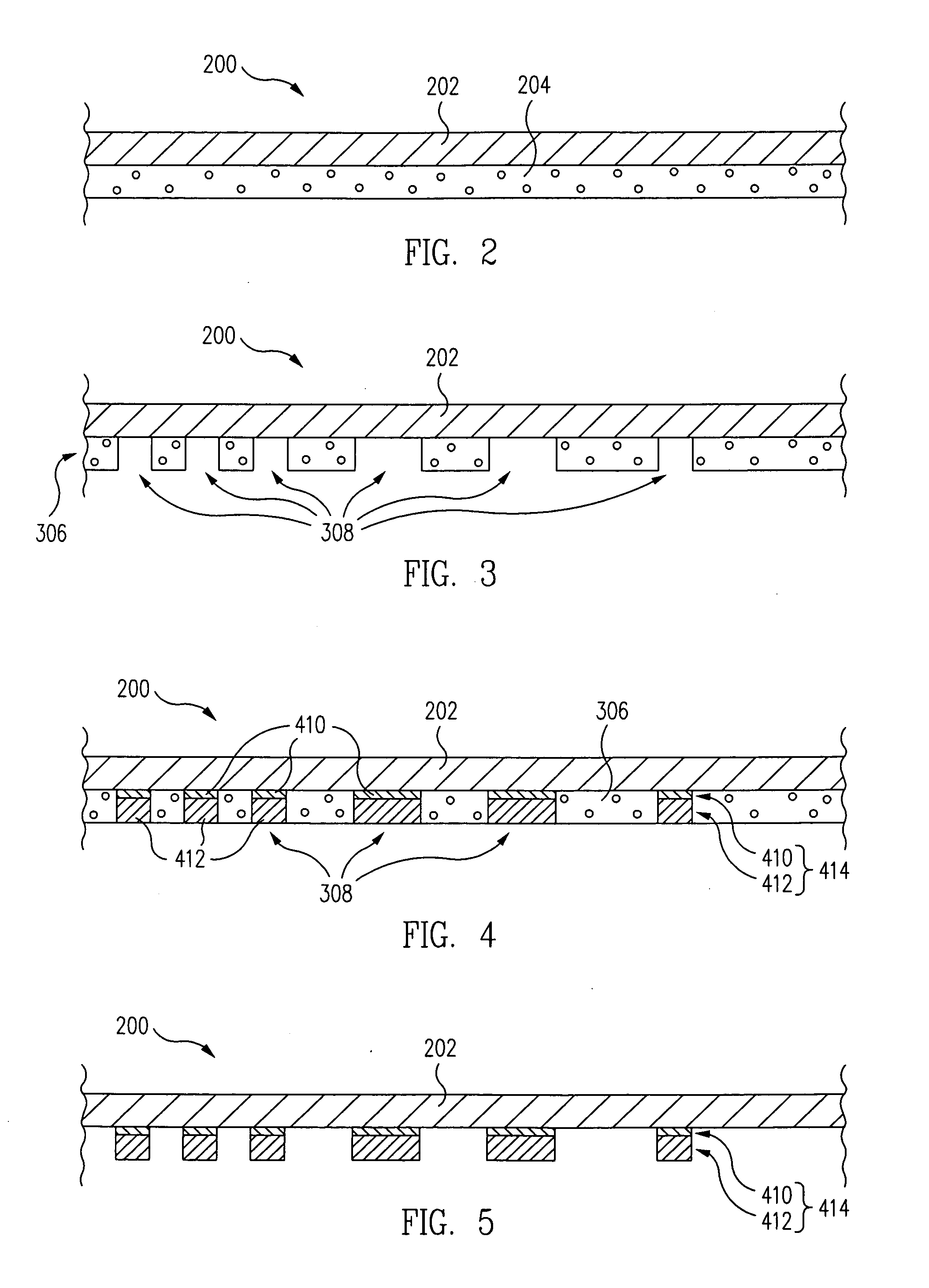 Metal etch stop fabrication method and structure