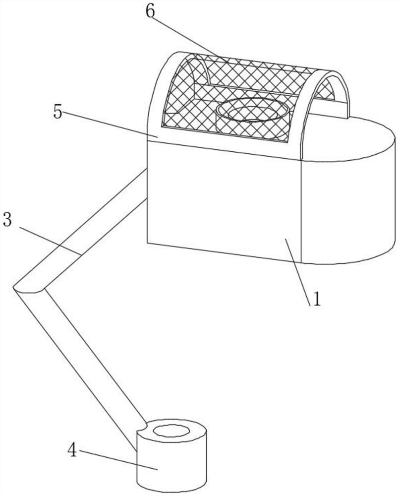 High-temperature damage prevention street lamp mounting base based on high efficiency and energy conservation