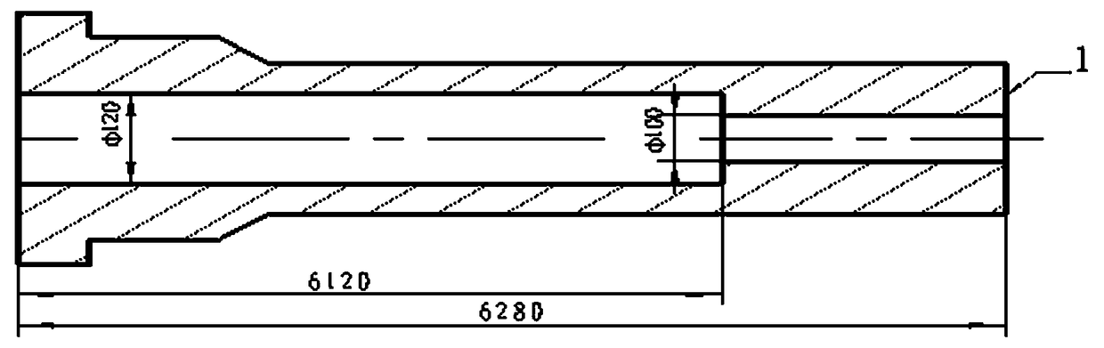 Machining technology of tubular mold inner hole of stepped hole