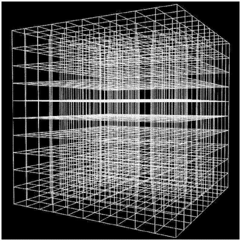 Three-dimension flow line placing method with basically uniform intervals