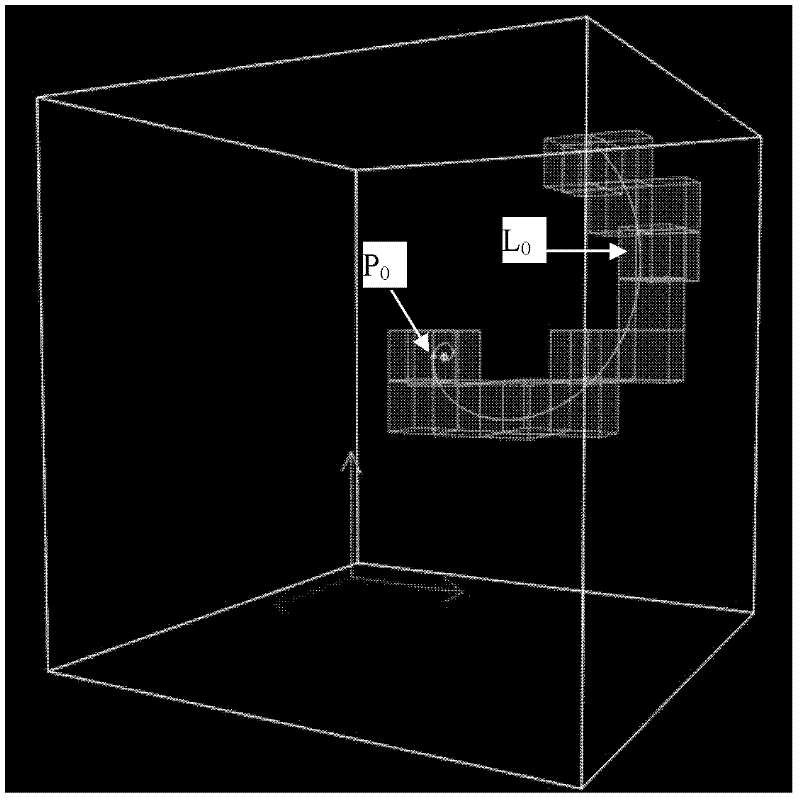 Three-dimension flow line placing method with basically uniform intervals