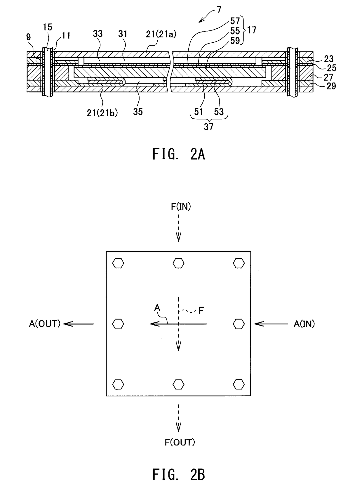 Flat plate type fuel cell