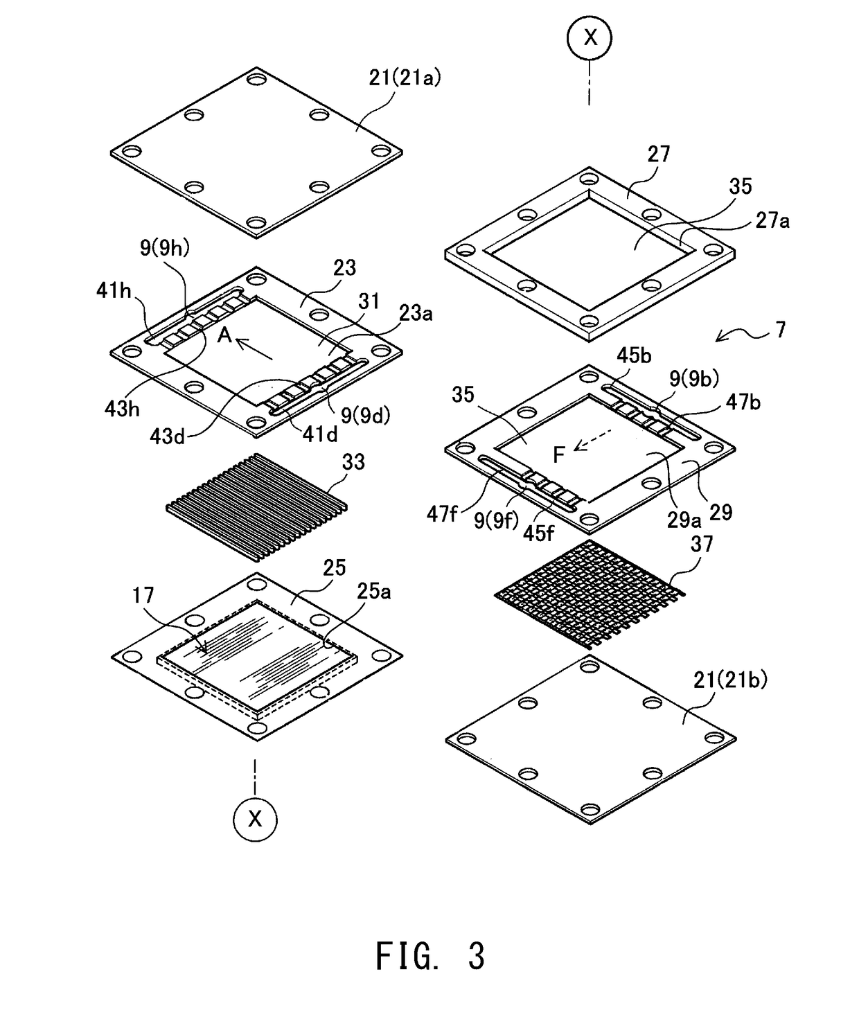 Flat plate type fuel cell