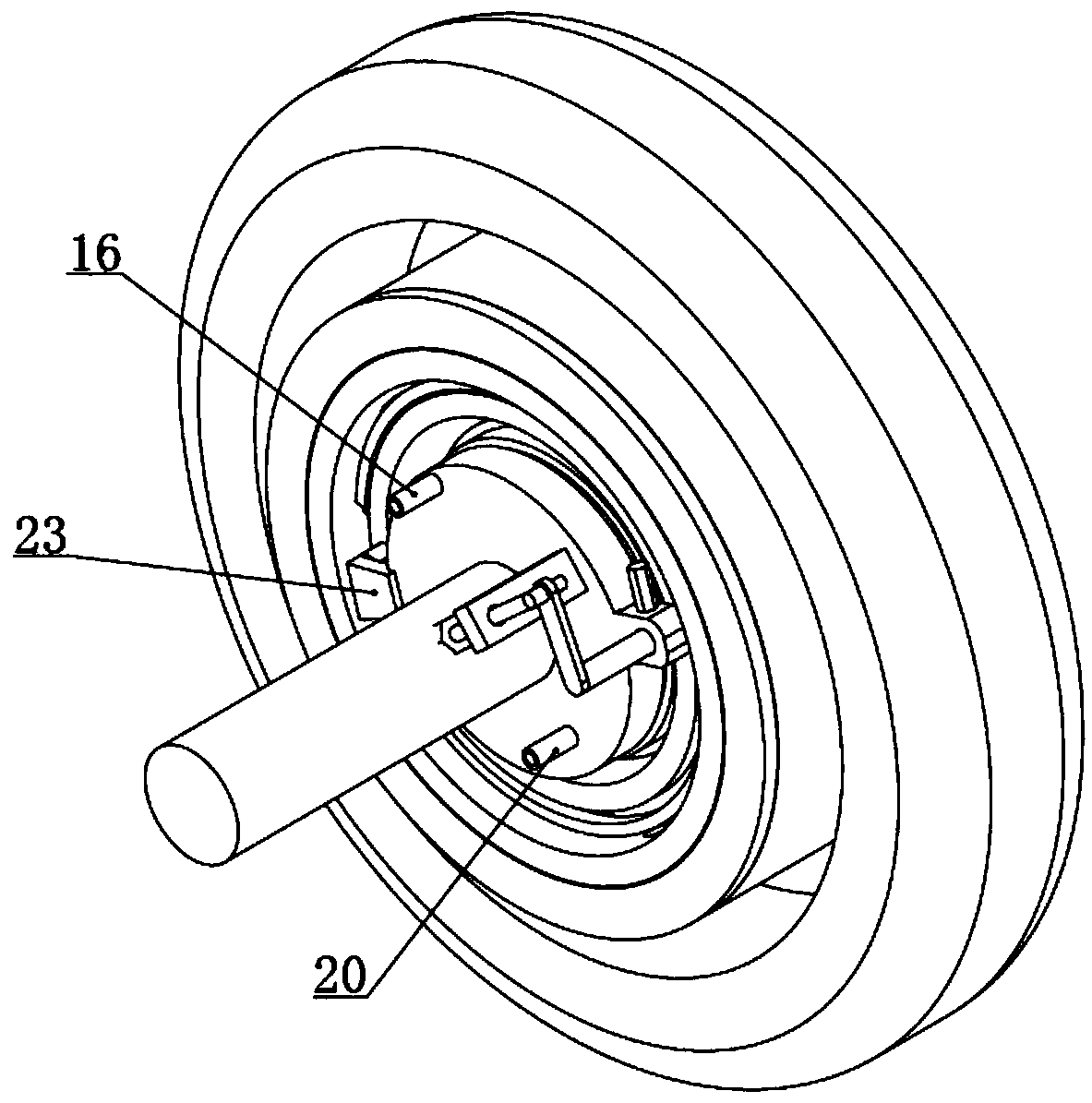 Truck braking device realizing rapid cooling