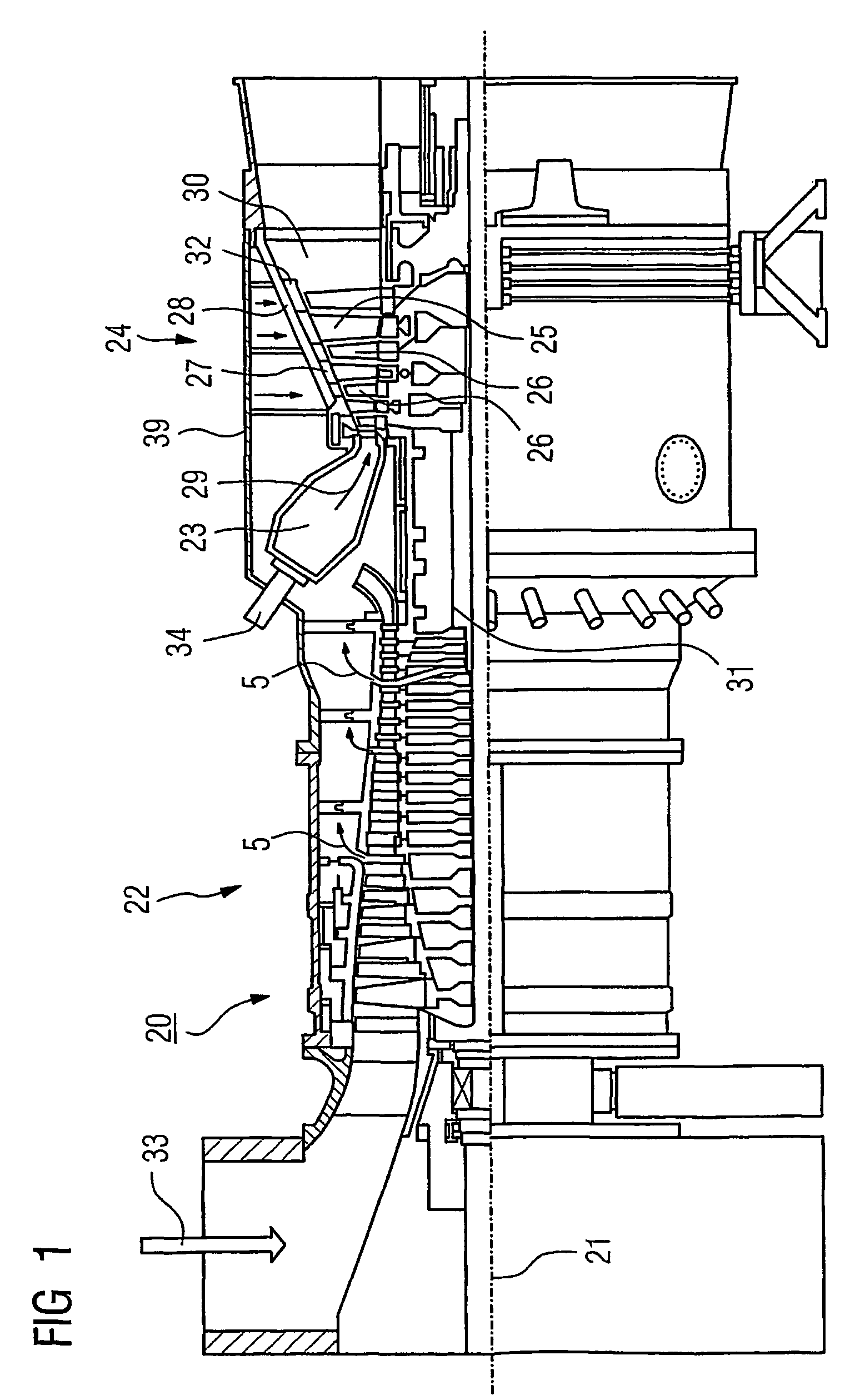 Coolable segment for a turbomachine and combustion turbine