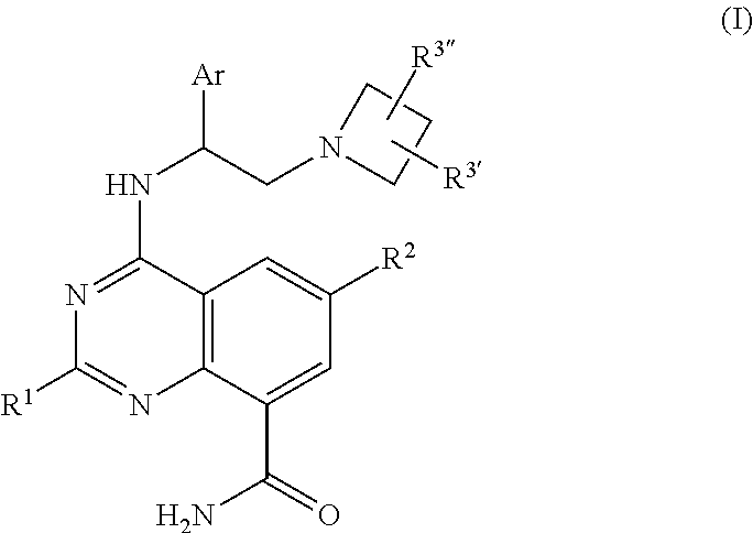 Quinazoline carboxamide azetidines