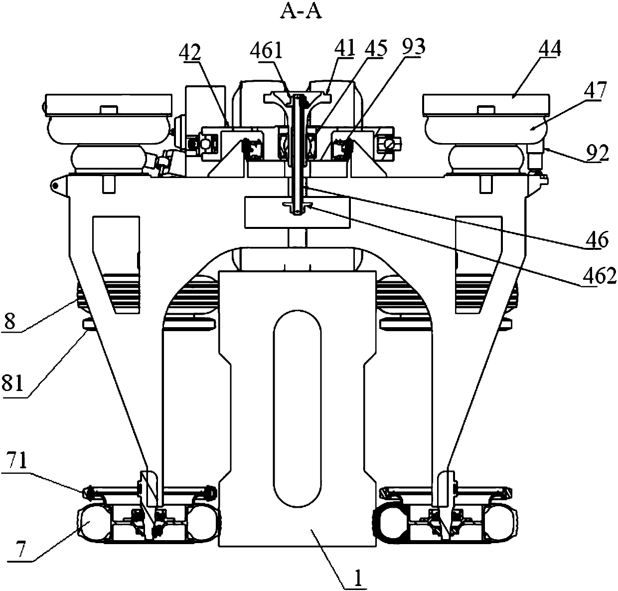 Straddle typemonorail train and double-shaft bogie thereof