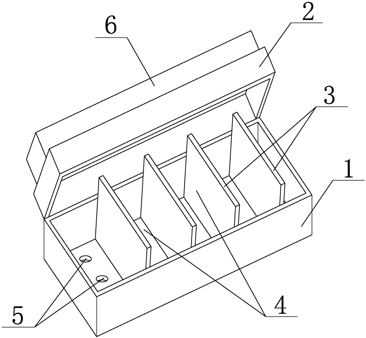 A storage device for a lithium battery