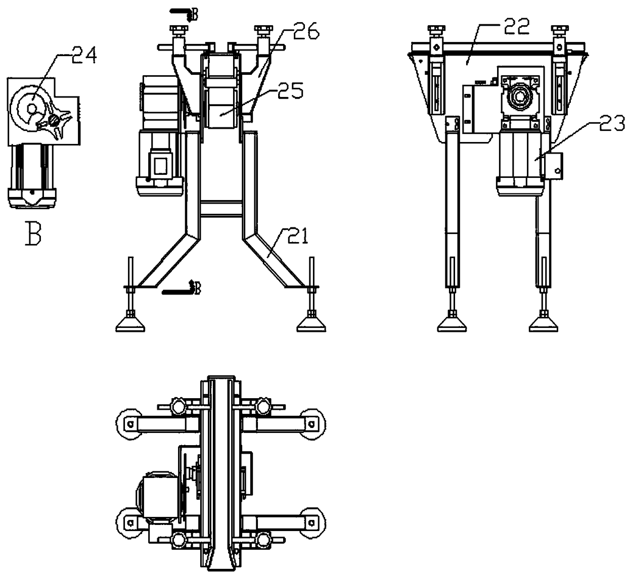 Cut object cross quick production device