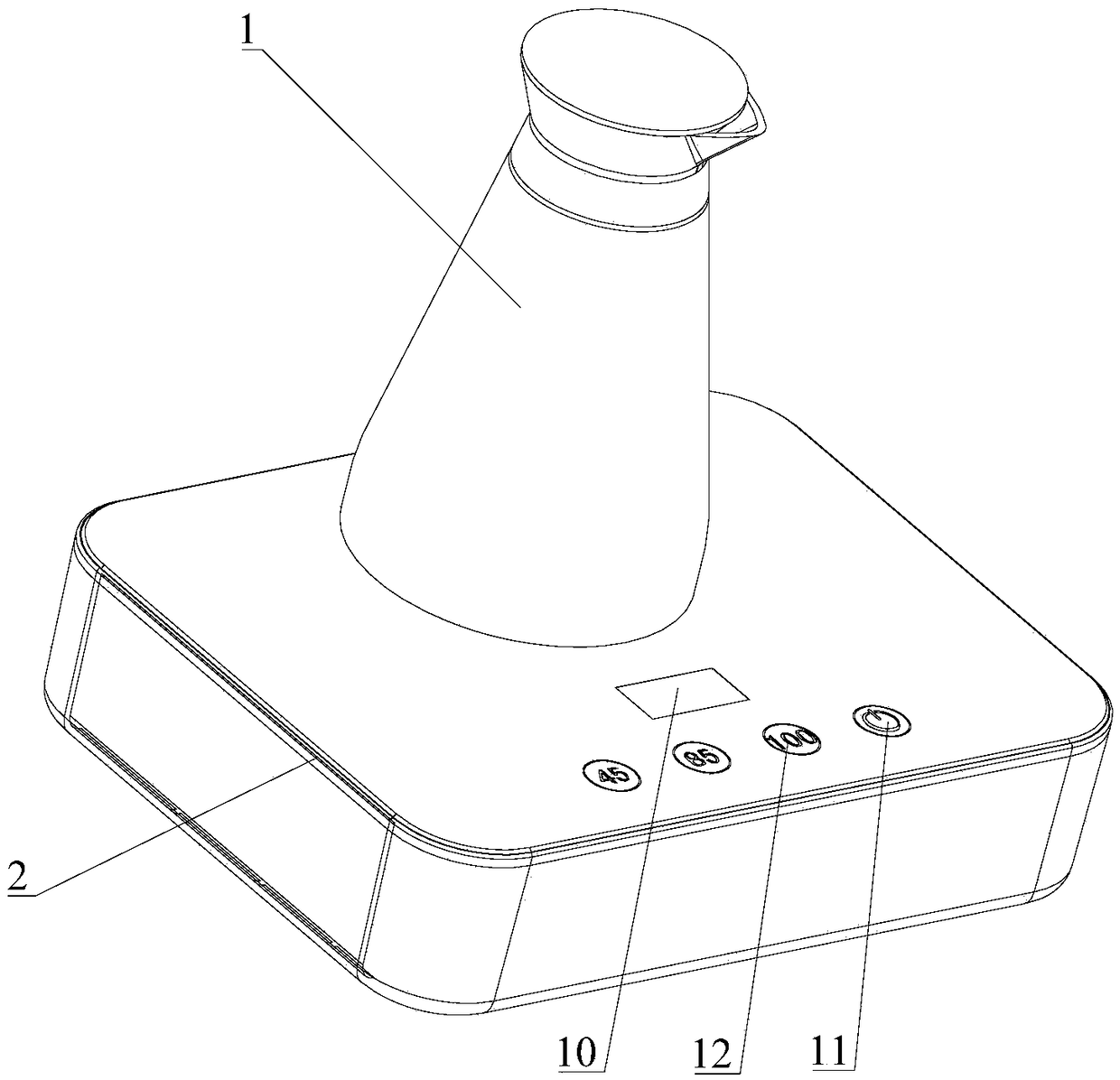 Tea tray machine and heating control method thereof