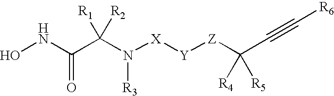 Acetylenic alpha-amino acid-based sulfonamide hydroxamic acid tace inhibitors