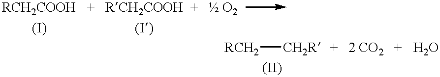 Kolbe electrolysis in a polymer electrolyte membrane reactor