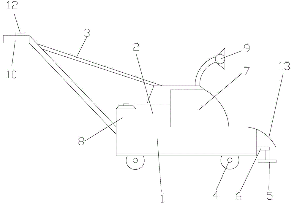 Mechanical hand-propelled grass mower