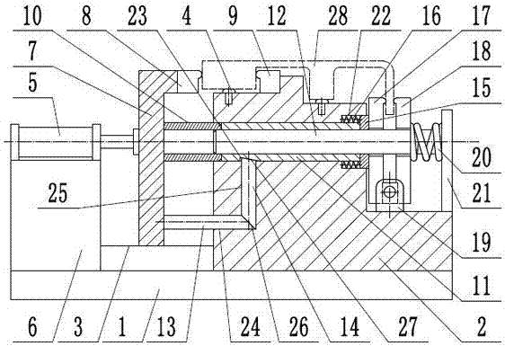 A double-position clamping device for workpieces