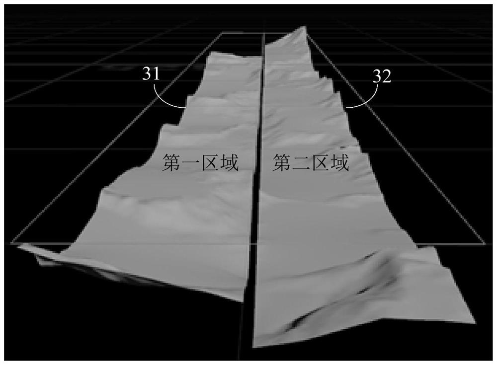 Terrain region splicing method and device, computer equipment and storage medium