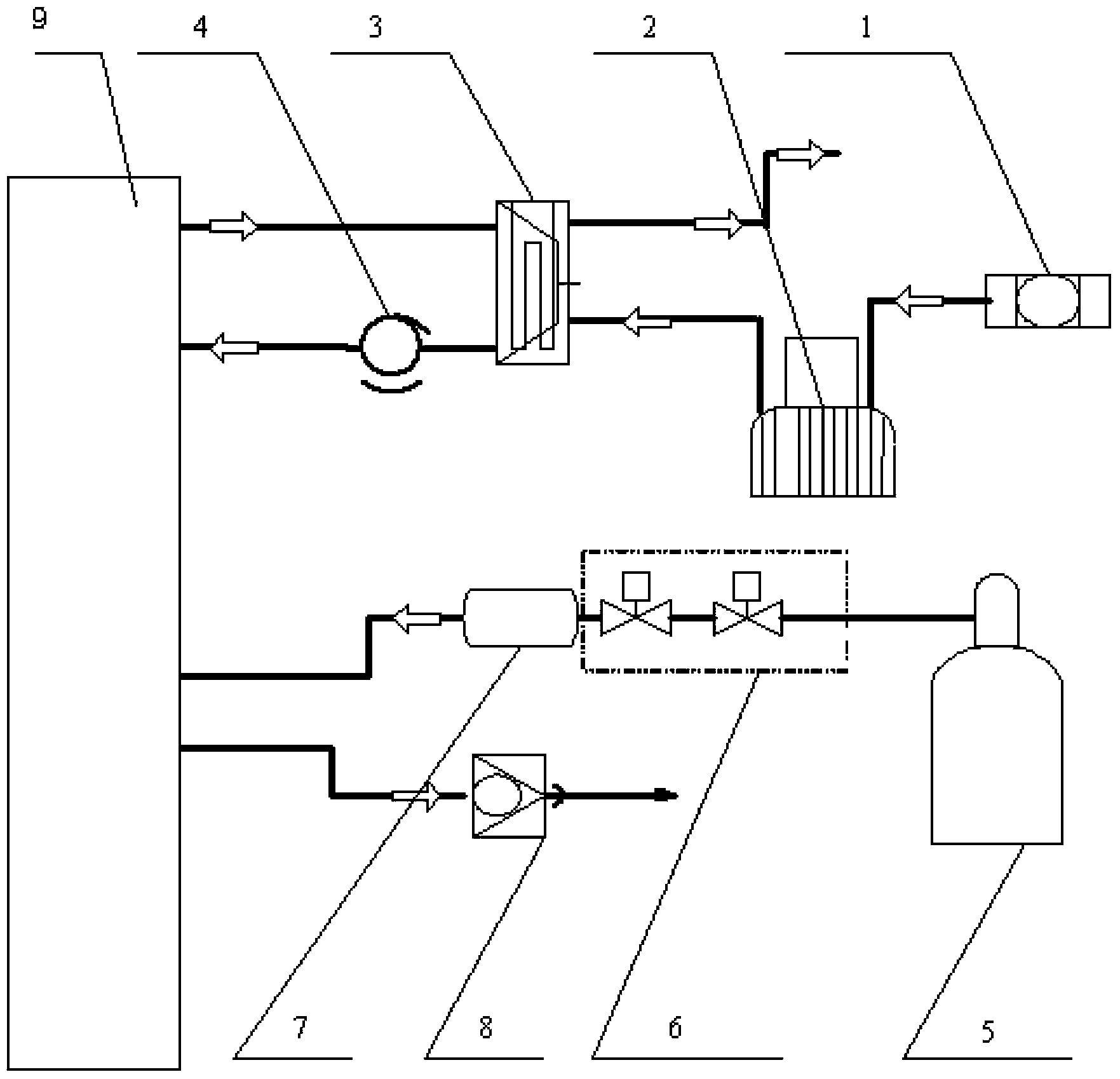 Fuel cell engine system and load increase and load decrease control method