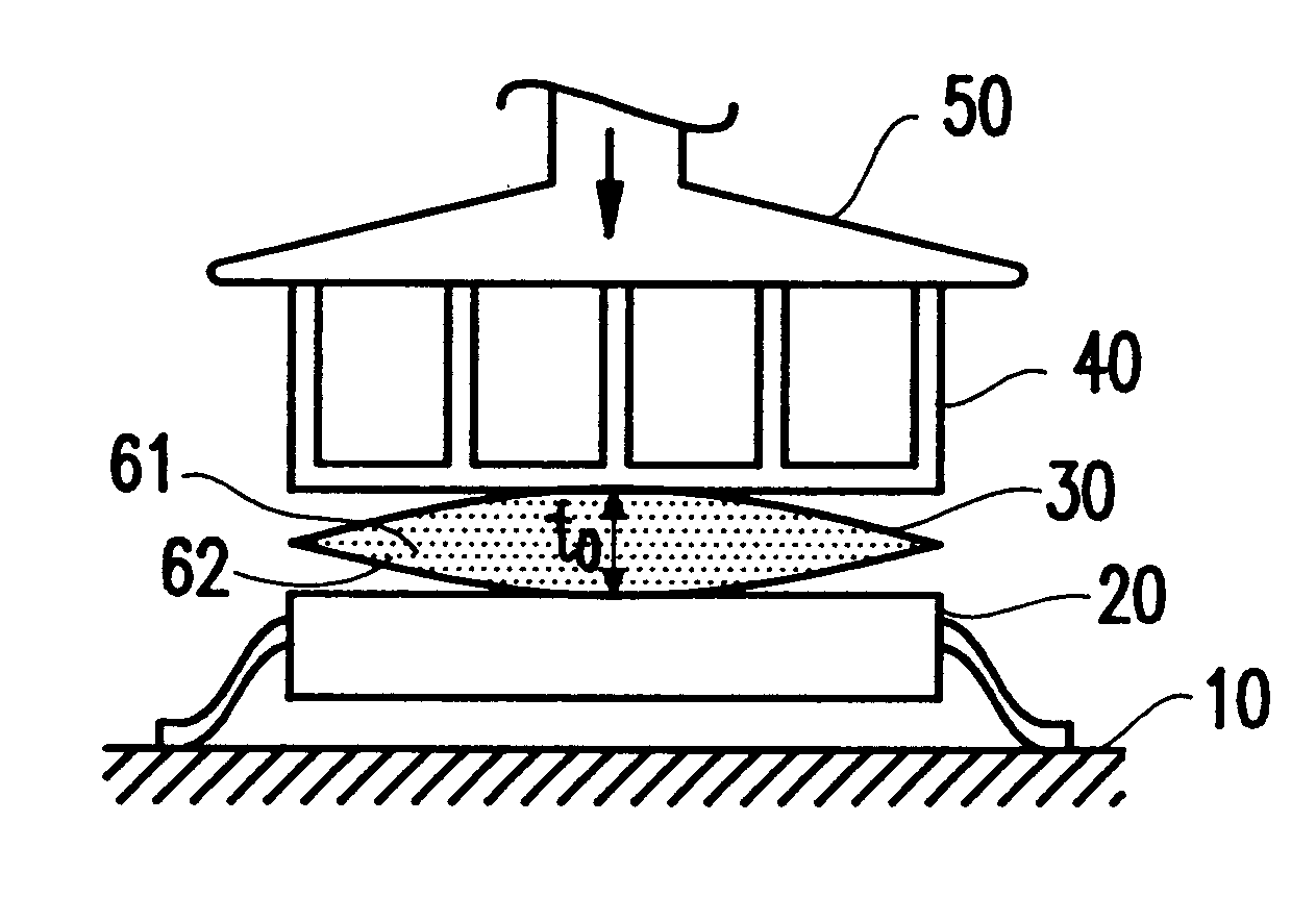 Thermoplastic adhesive preform for heat sink attachment