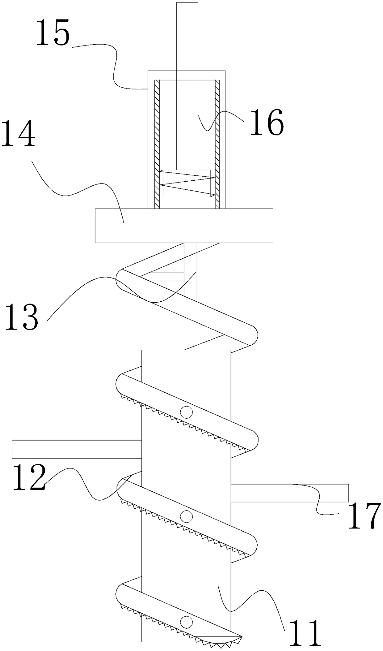 Device for cutting circular blocky sponge