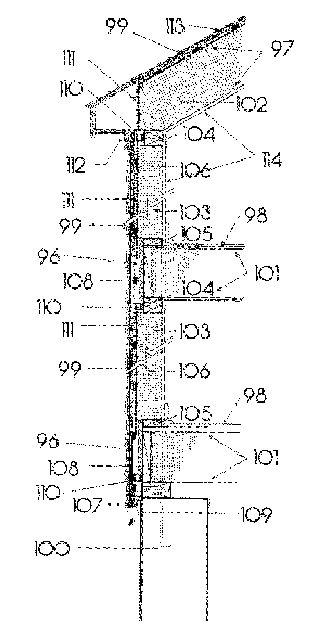 Devices and methodd to provide air circulation space proximate to insulation material