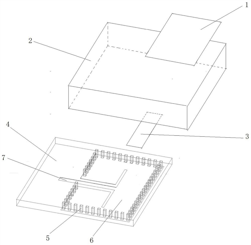 Silicon-based broadband wide-angle scanning antenna unit