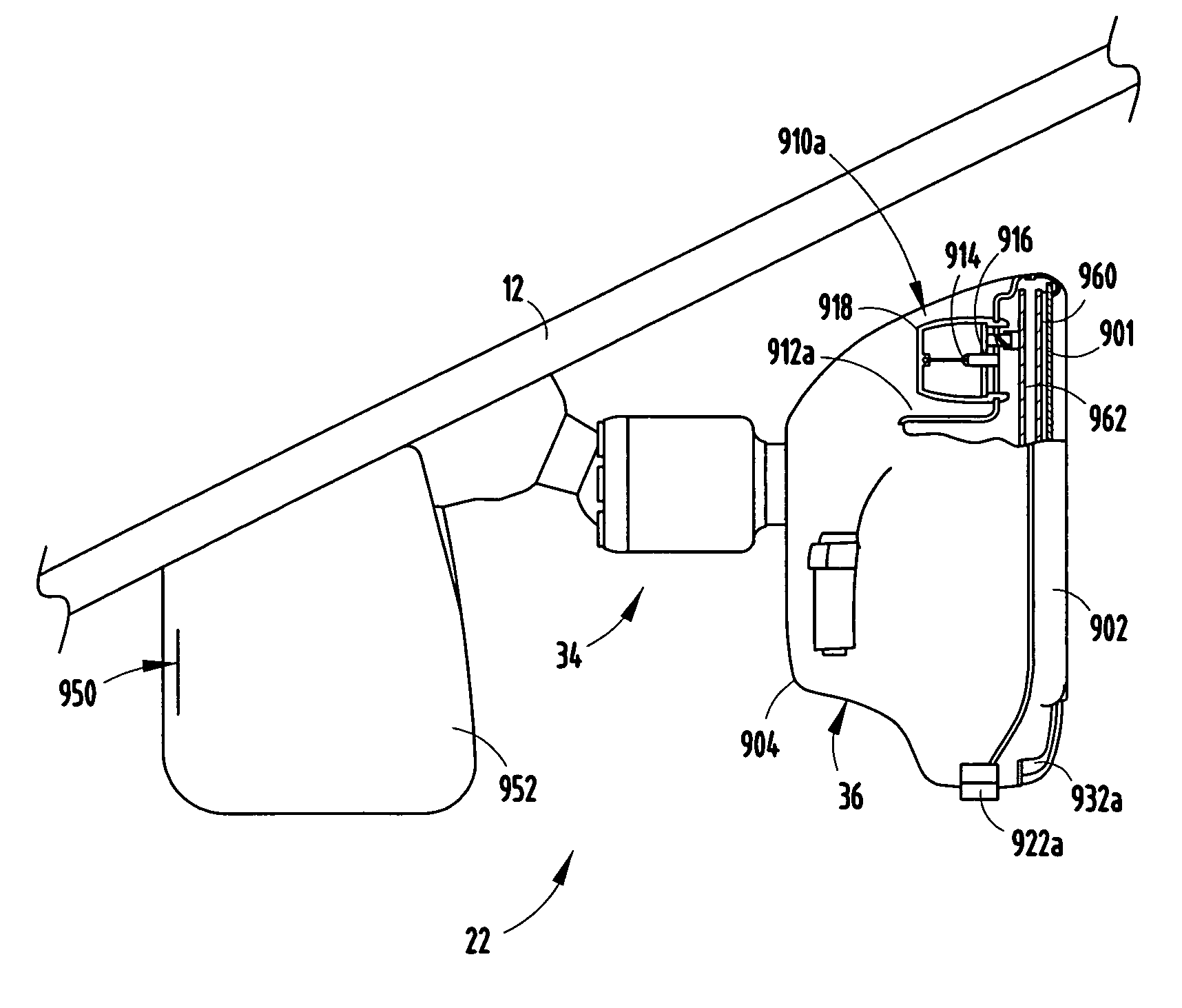 Rearview mirror system for accommodating a rain sensor