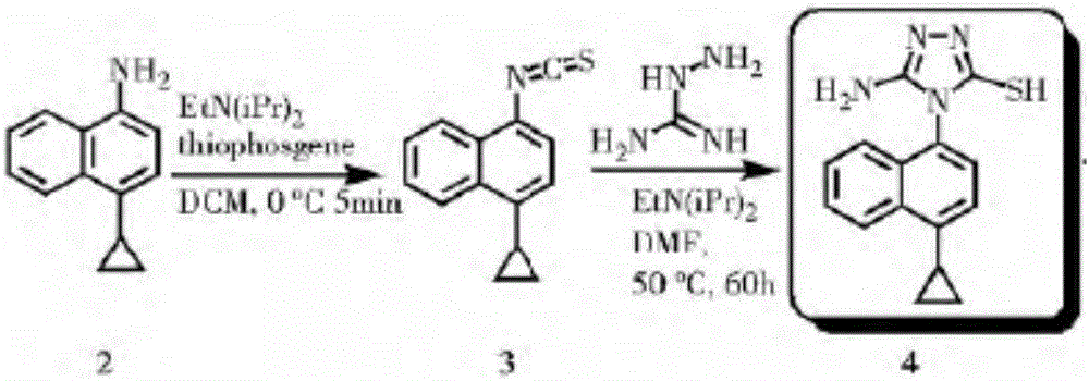 Method for preparing lesinurad intermediate