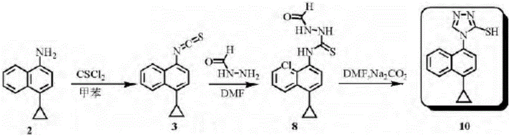 Method for preparing lesinurad intermediate