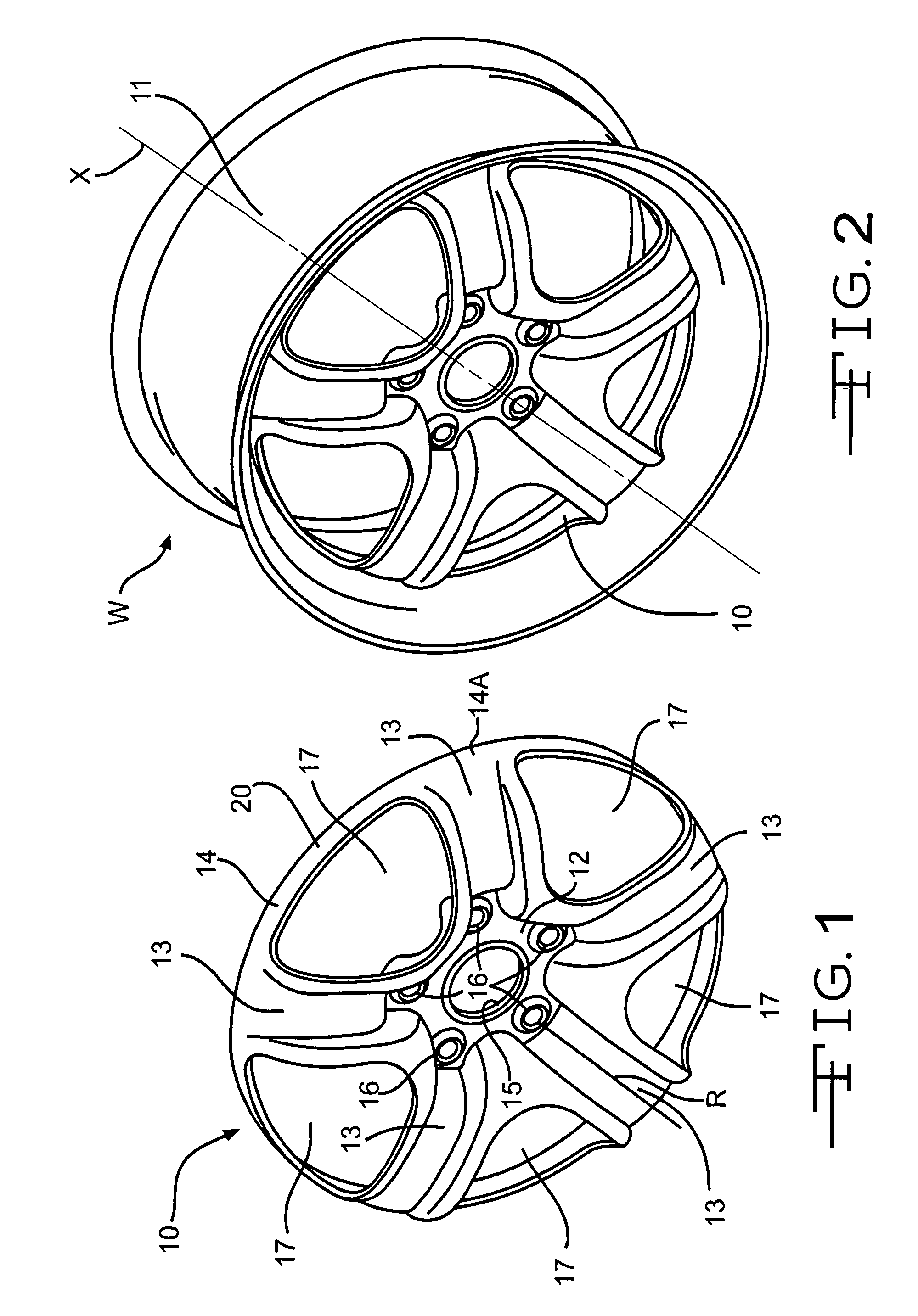 Method for producing a wheel disc