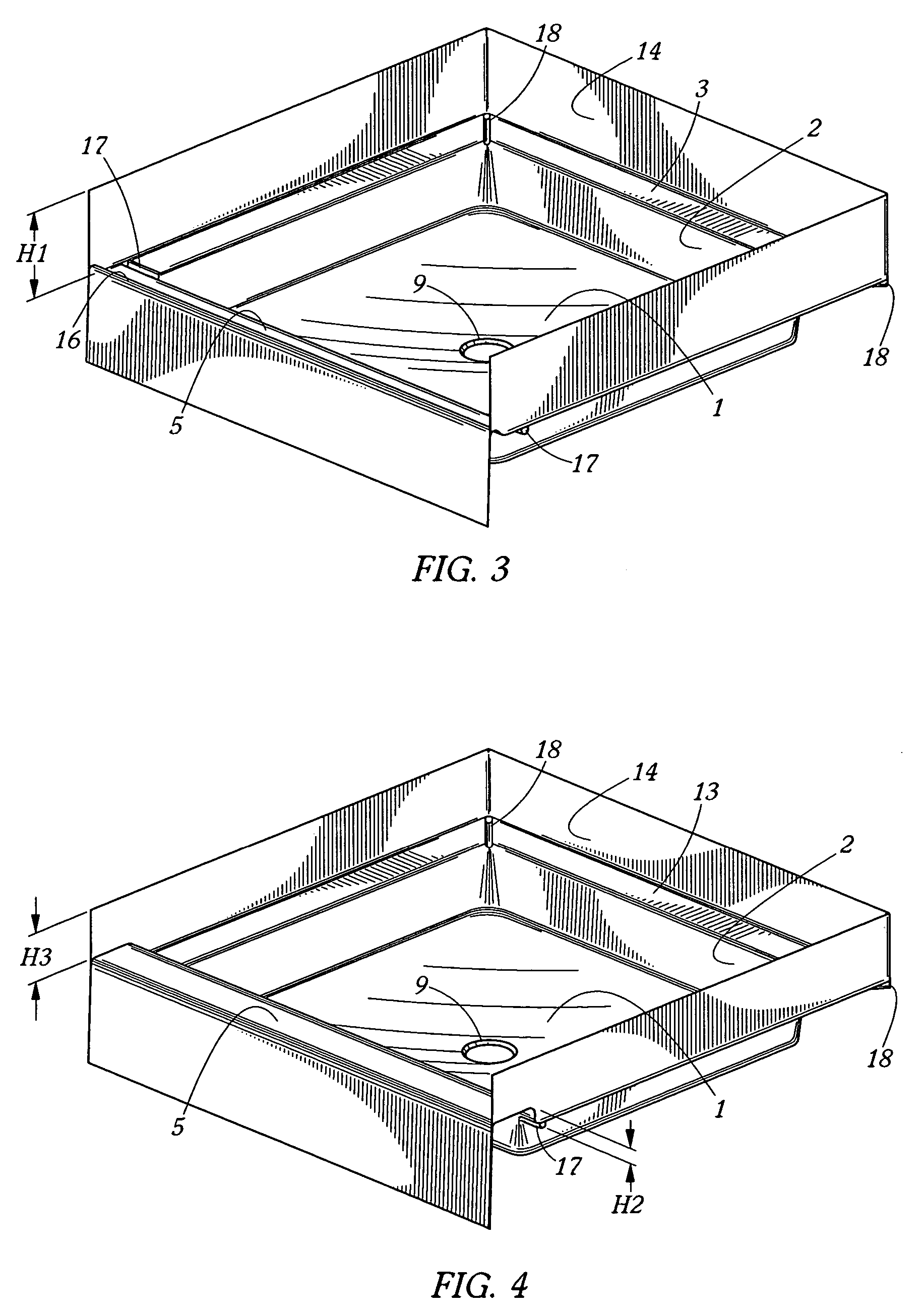 Shower receptor