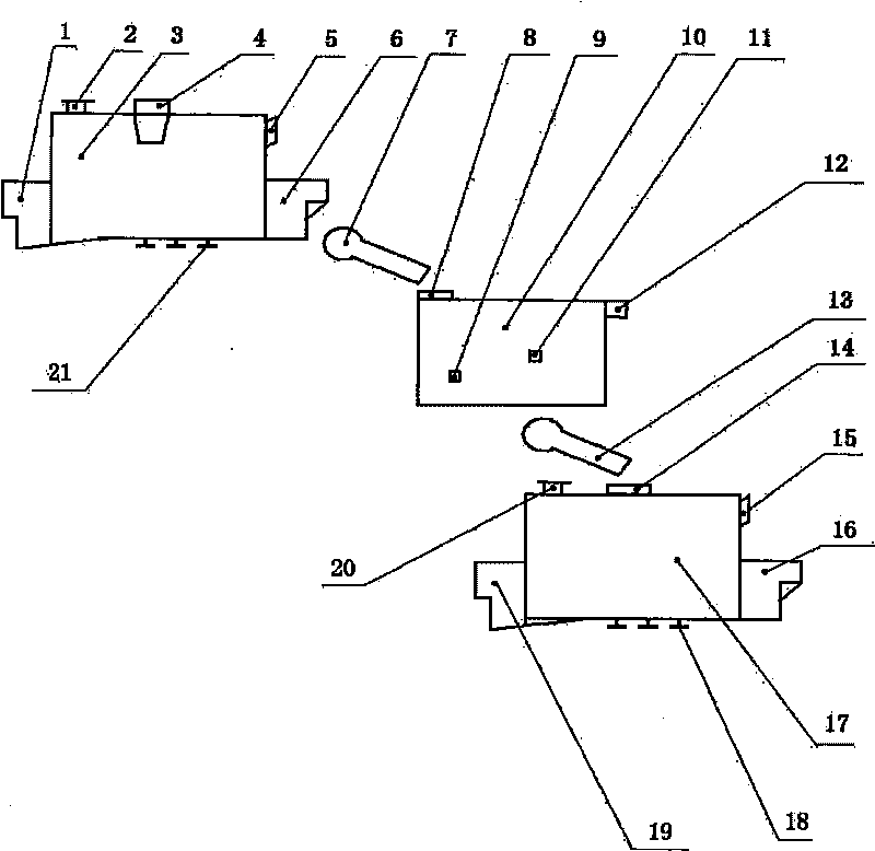 Process and device for treating decopperized slag by adopting bottom-blowing molten pool to produce wet lead and raw copper