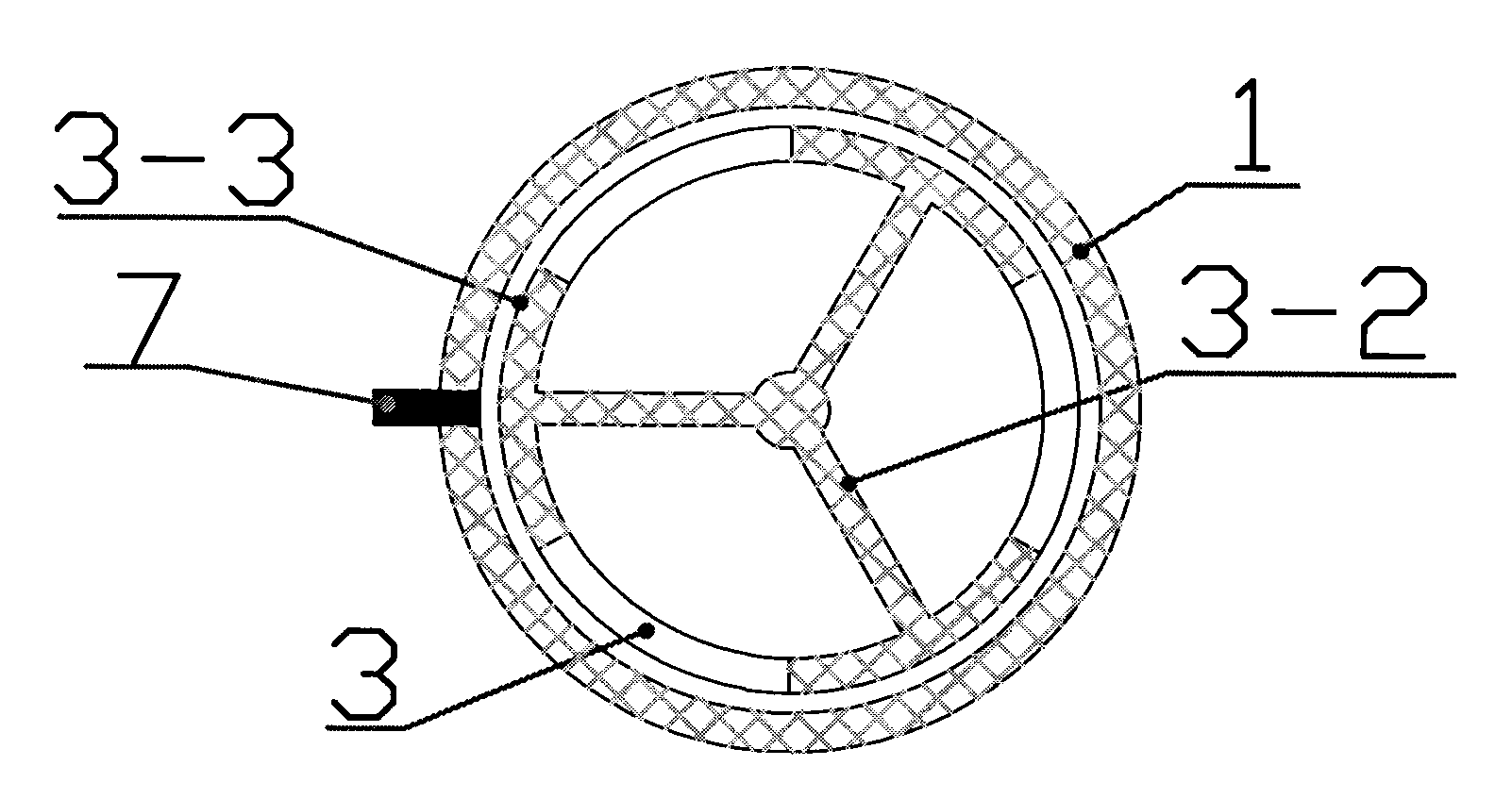 Axial flow impedance type water flow sensor