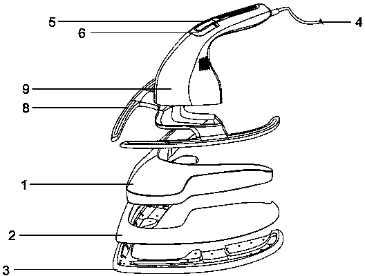 Electric iron capable of intuitively displaying ironing effect