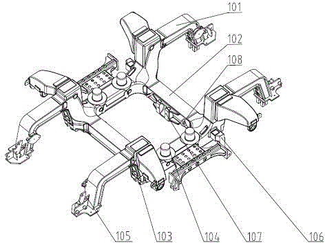 Unpowered bogie for 100-percent low-floor light rail vehicle