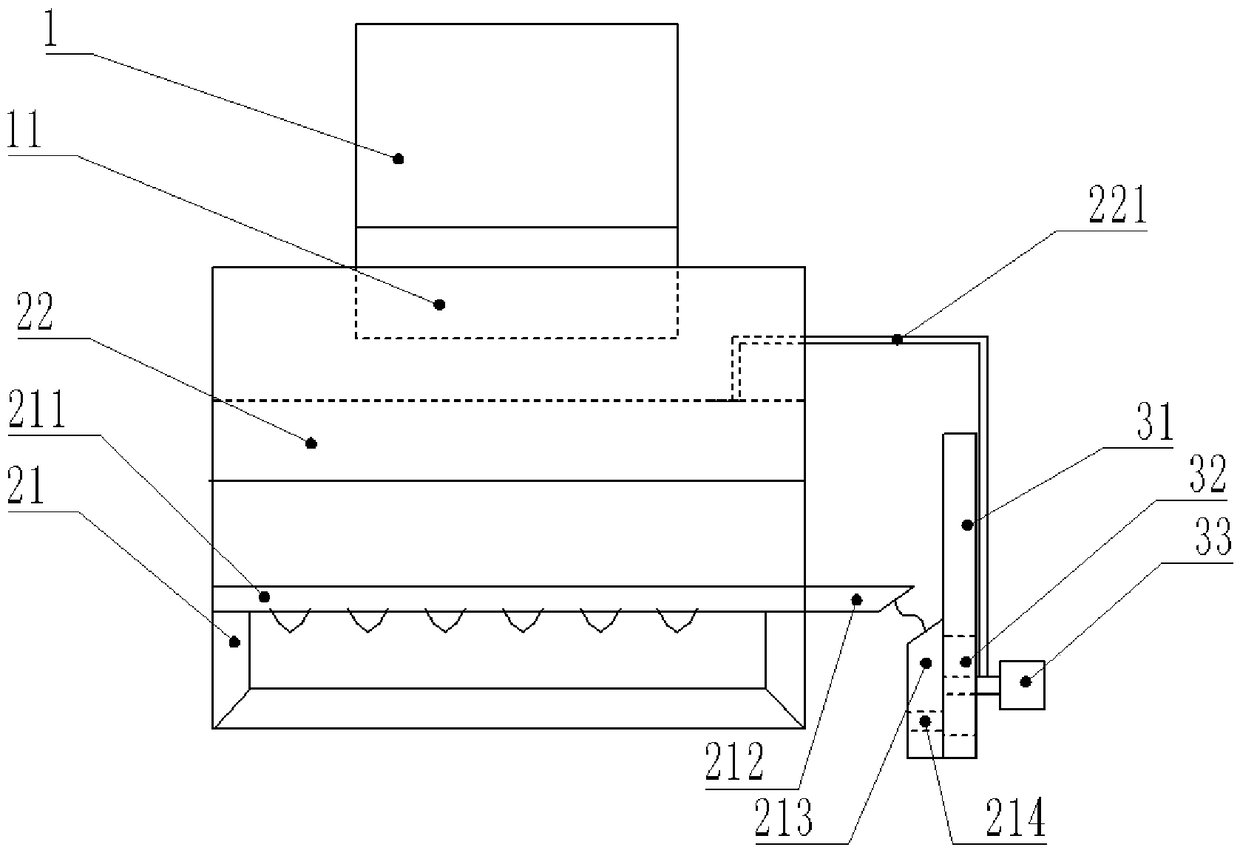 Extrusion device for tread