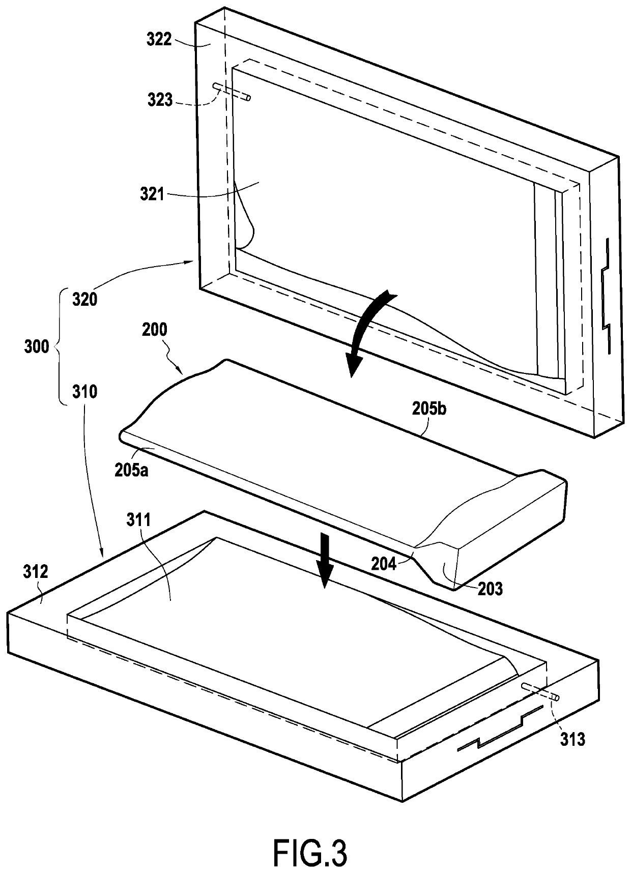 Method for shaping a fibrous preform by compacting in order to produce a composite material part