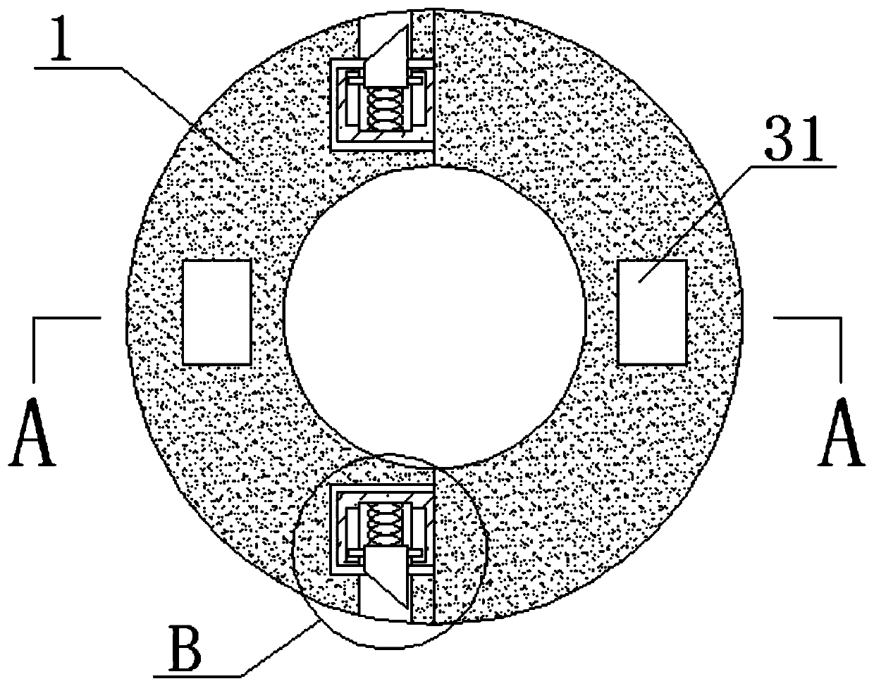 Sealing rubber pad convenient to disassemble and assemble