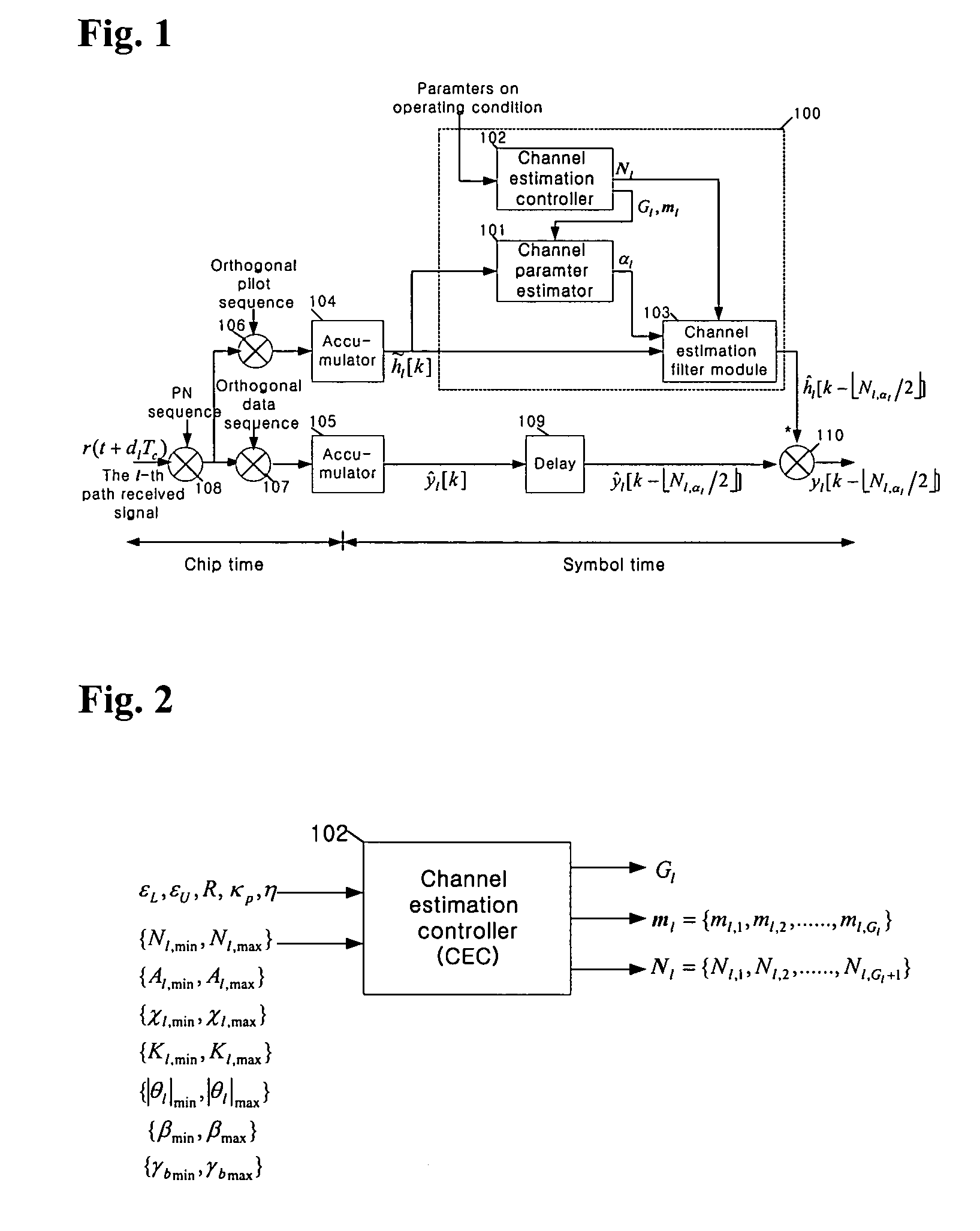 Method and apparatus for direct sequence spread spectrum receiver using an adaptive channel estimator