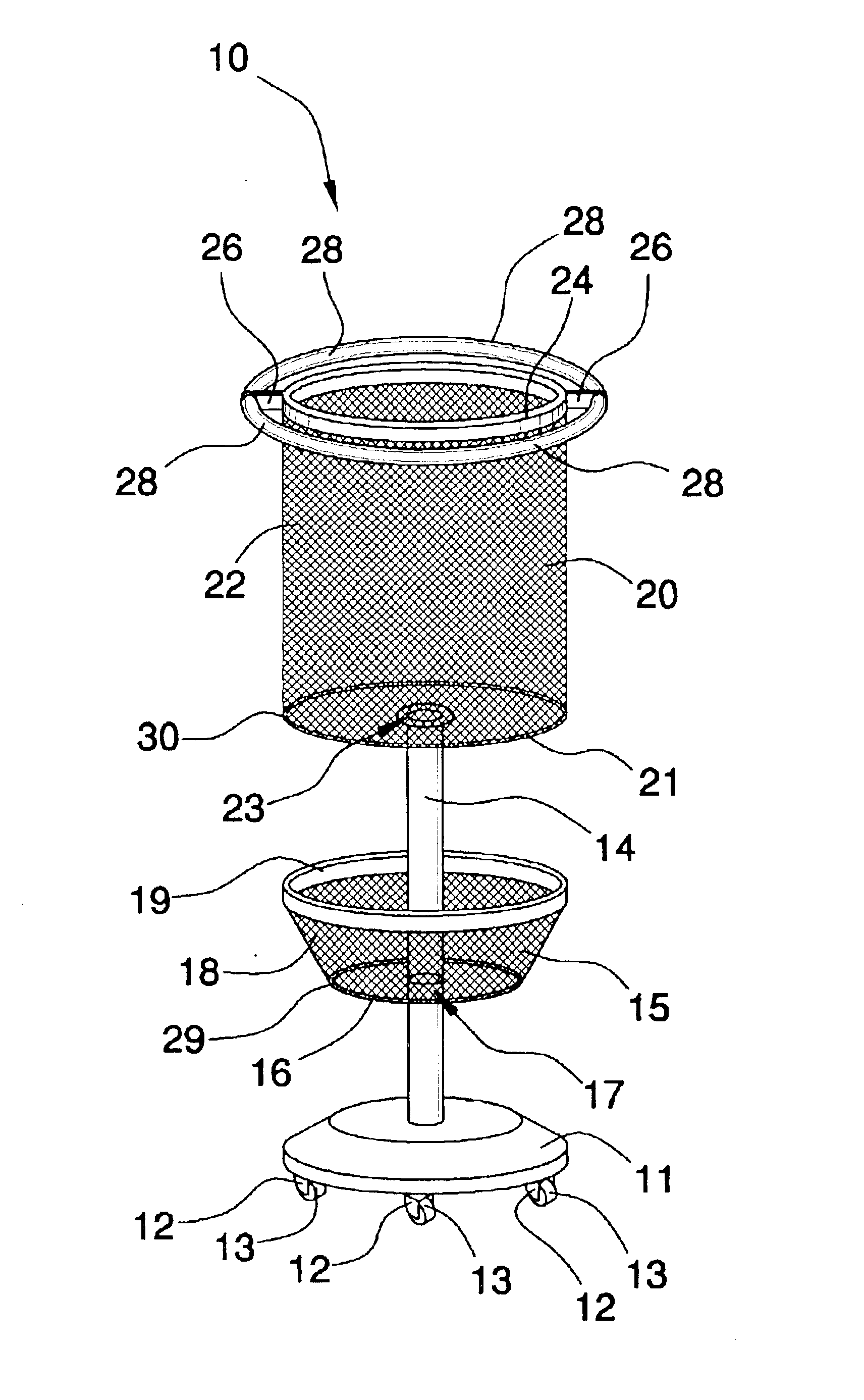 Portable shopping cart apparatus