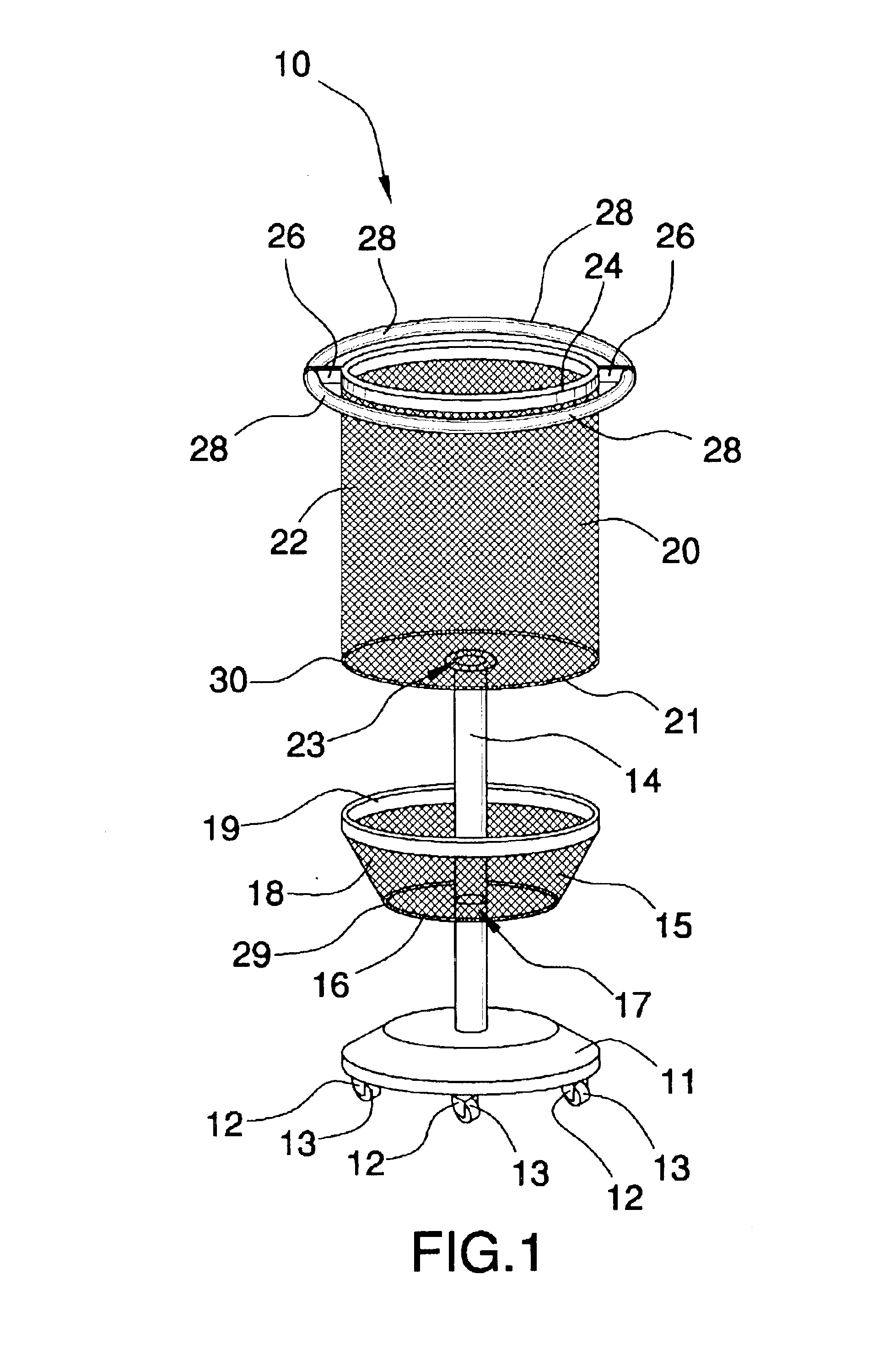 Portable shopping cart apparatus