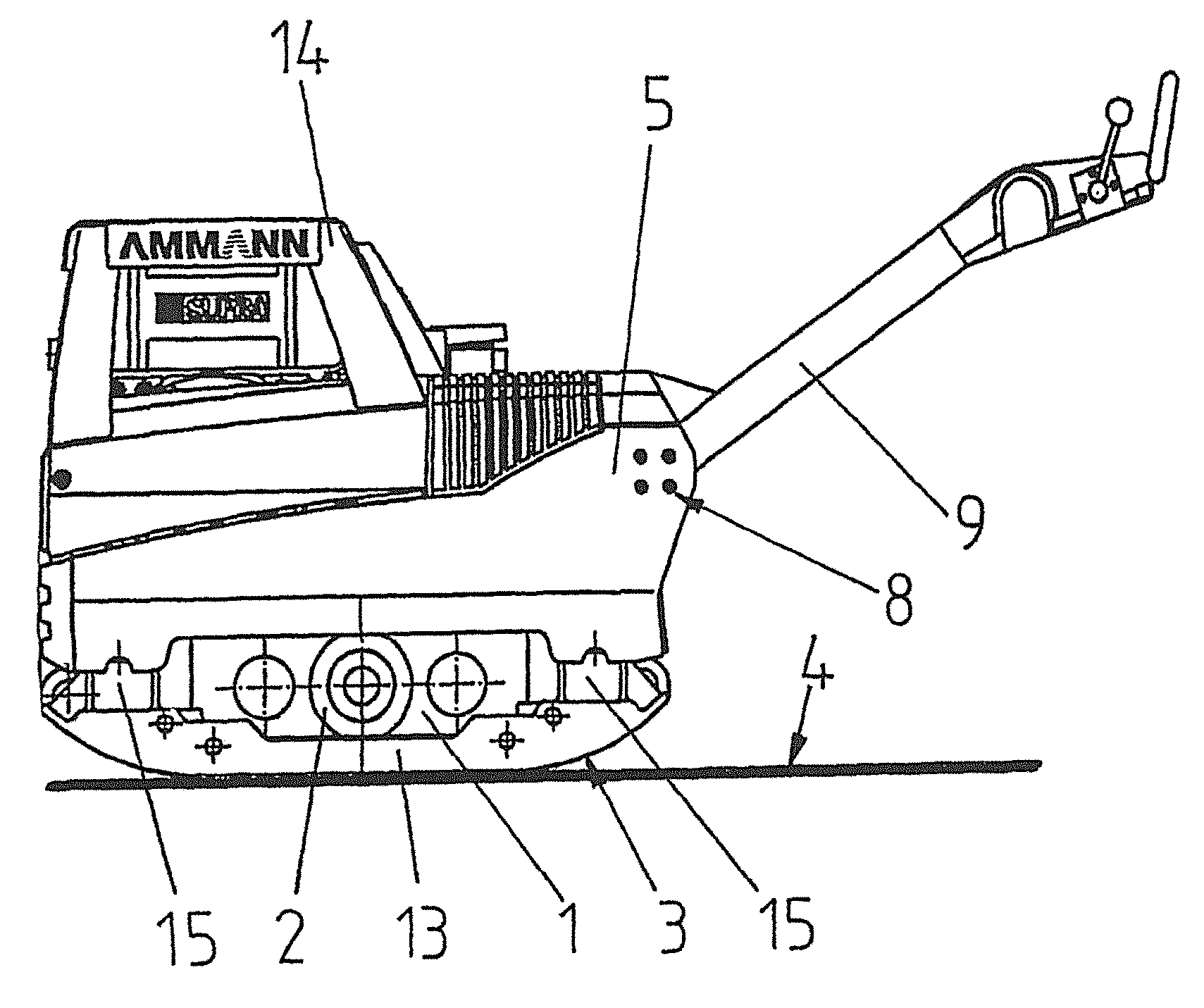 Arrangement for providing a pulsing compressive force