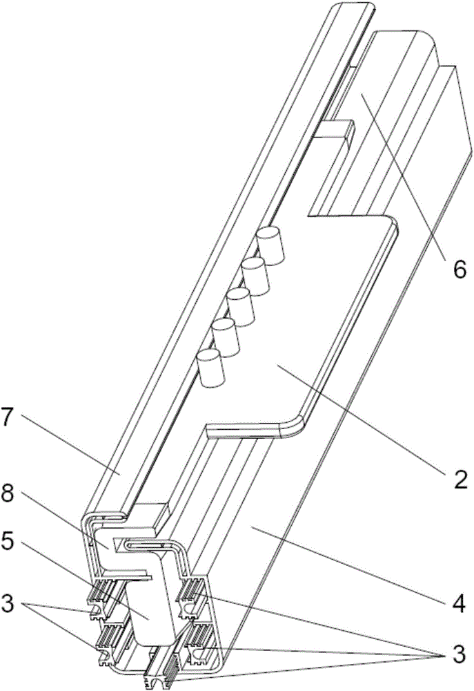 Trolley conductor structure for increasing IP protection grade