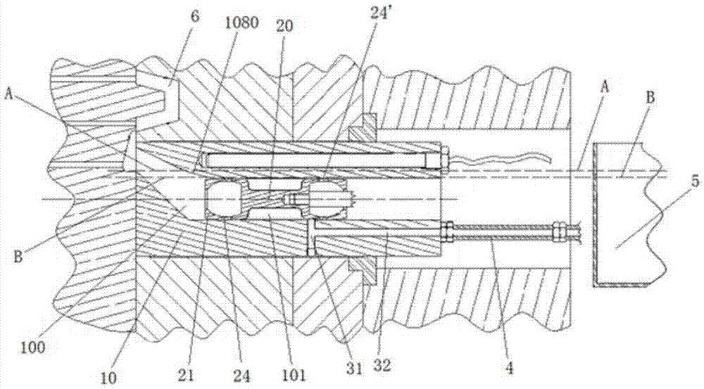 A feeding system of a horizontal cold chamber die-casting machine