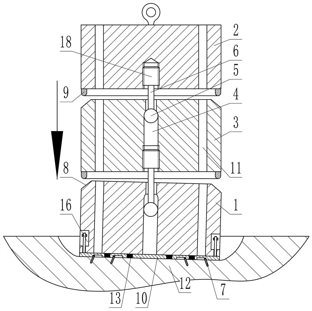 A heavy hammer ramming device