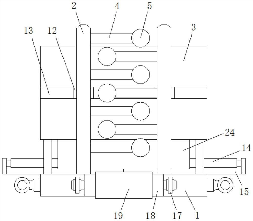 An equidistant fast shearing device for scarf processing with high-efficiency dust collection function