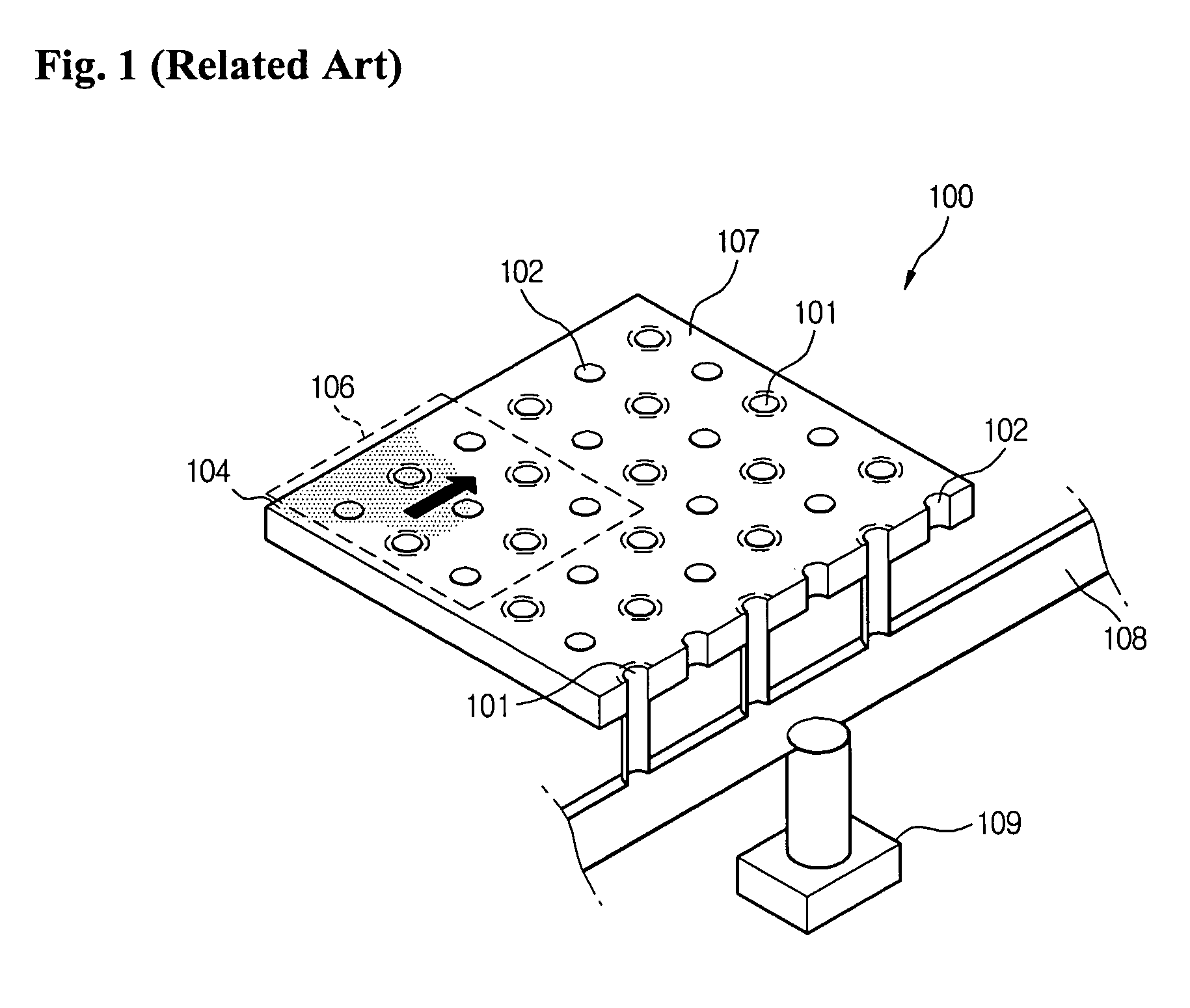 Support platform of non-contact transfer apparatus