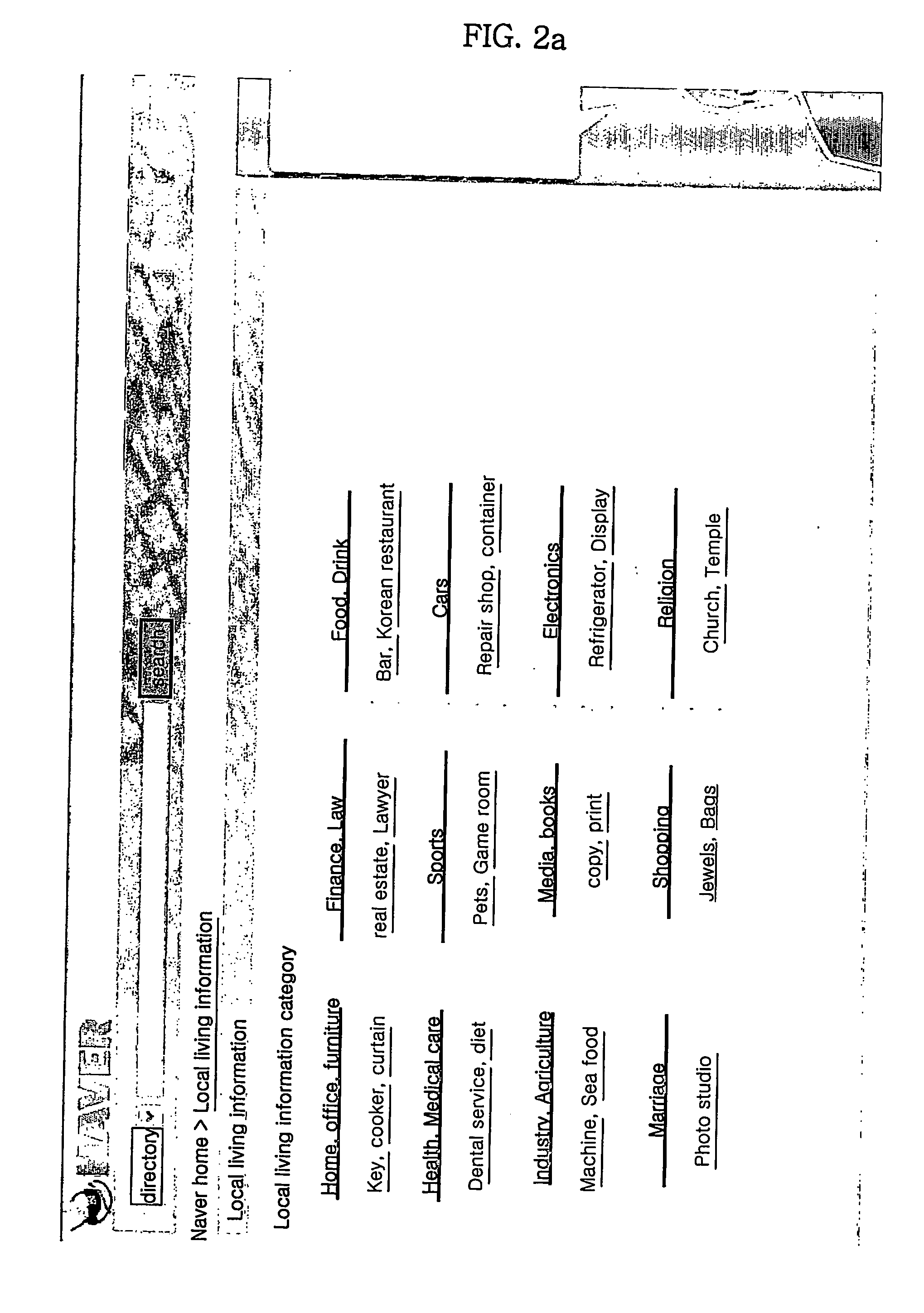 Method and system for generating a search result list based on local information