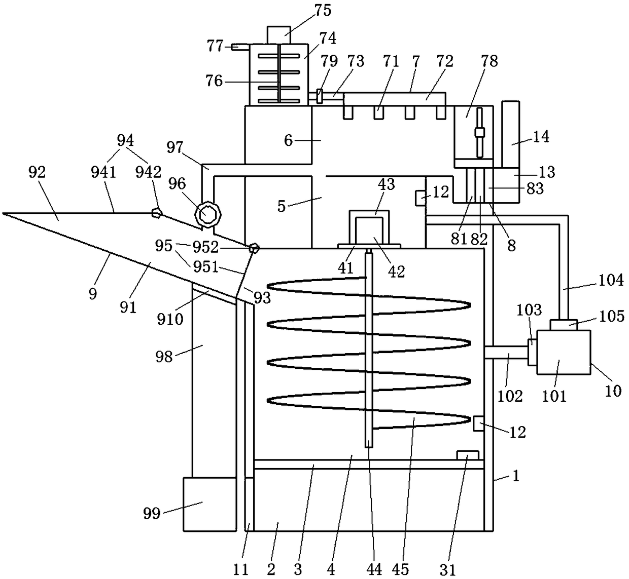 Efficient and environment-friendly garbage incinerator