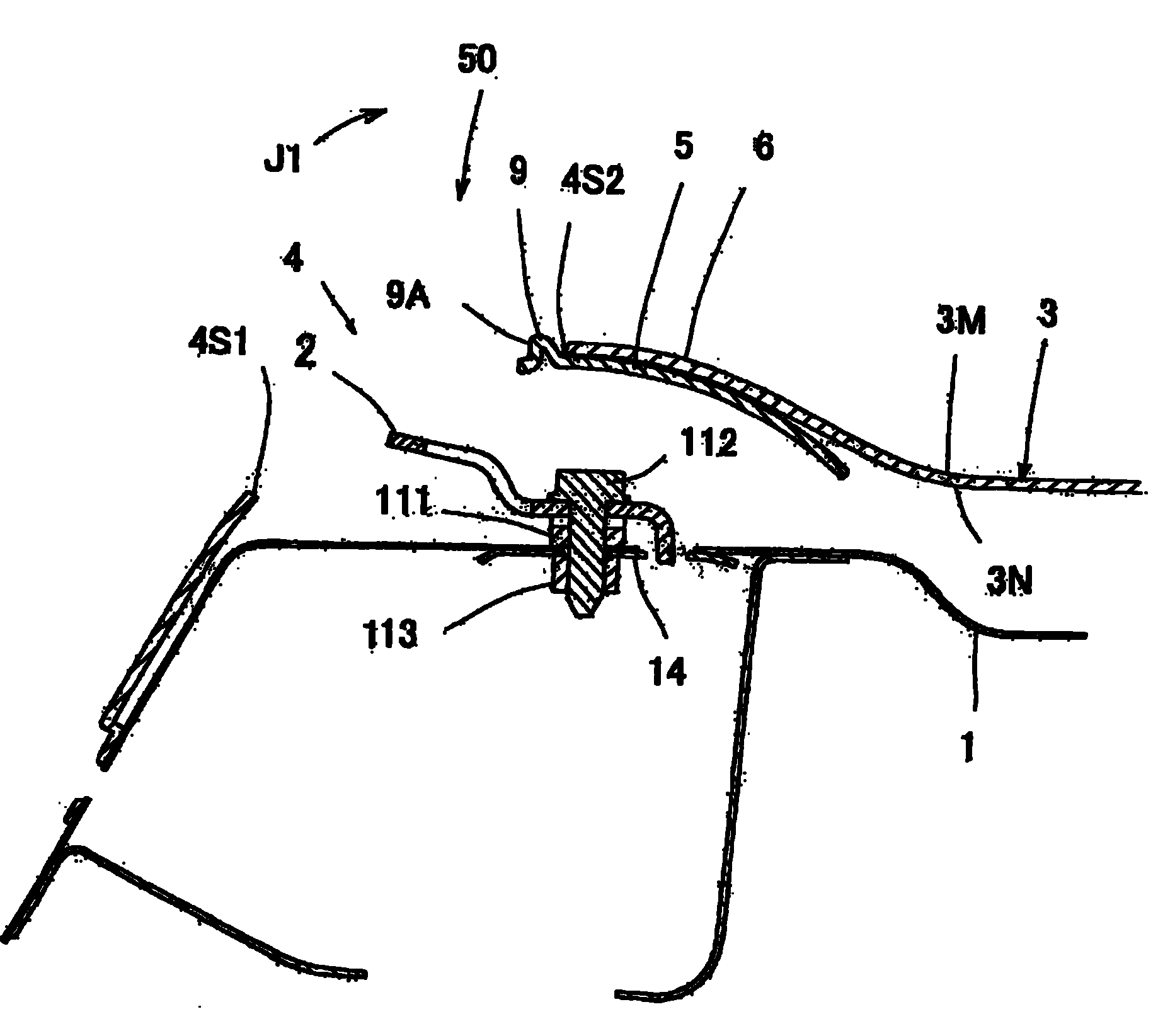 Child seat anchor apparatus and partition trim